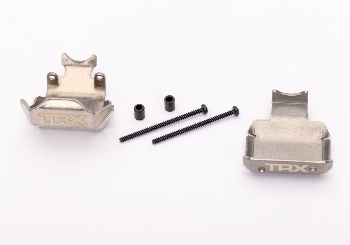 TRA-12037 TXC-4M Stainless Steel Axle Skid Plates (2)