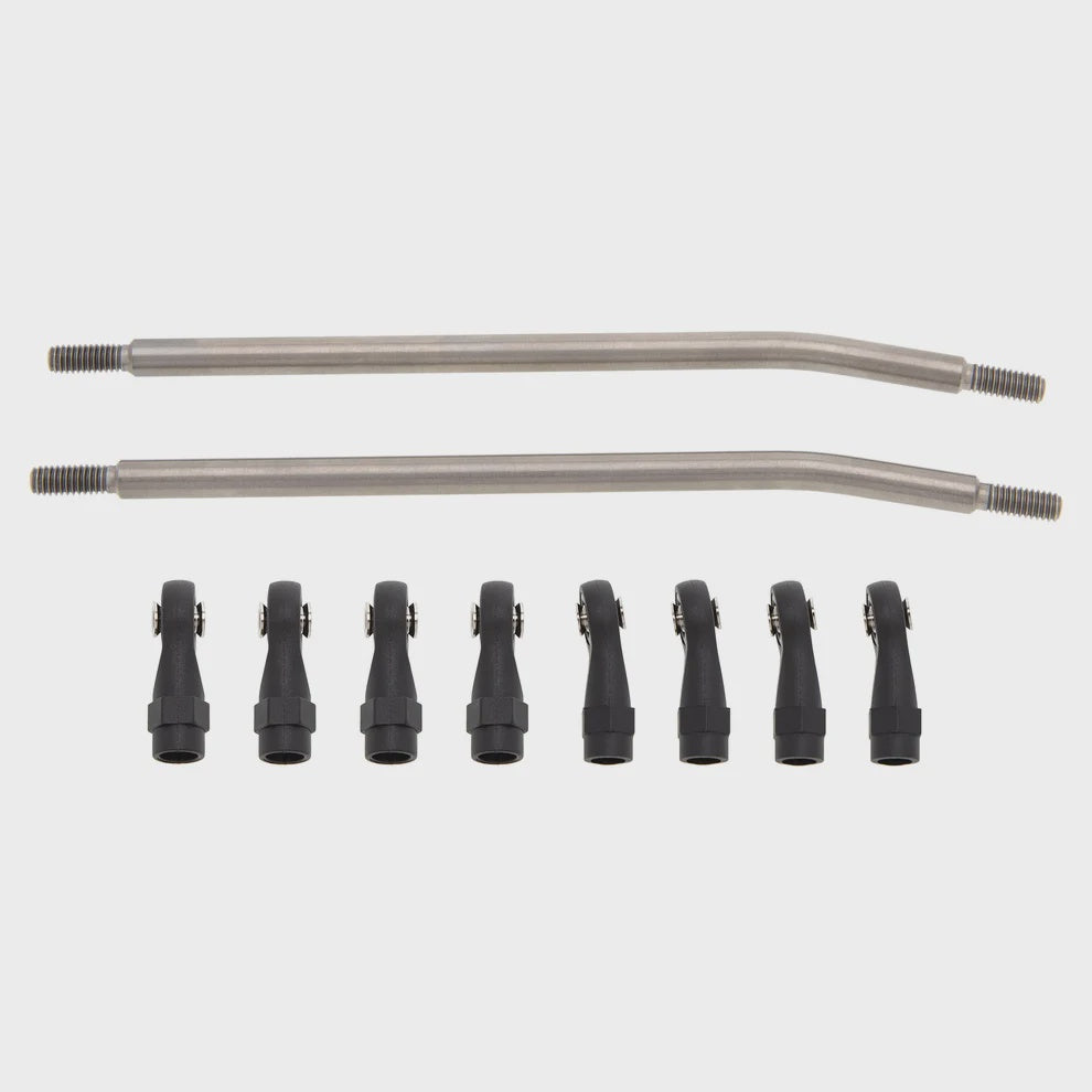SCX10-02-125mm-Titanium MEUS Racing TRX4 SCX10 Titanium Link Rod Linkage Kit for Traxxas TRX-4/Axial SCX10/Tamiya CCO1/Redcat Gen21