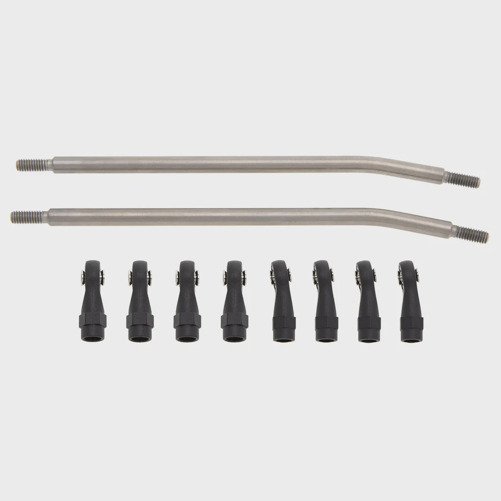 SCX10-02-130mm-Titanium MEUS Racing TRX4 SCX10 Titanium Link Rod Linkage Kit for Traxxas TRX-4/Axial SCX10/Tamiya CCO1/Redcat Gen22