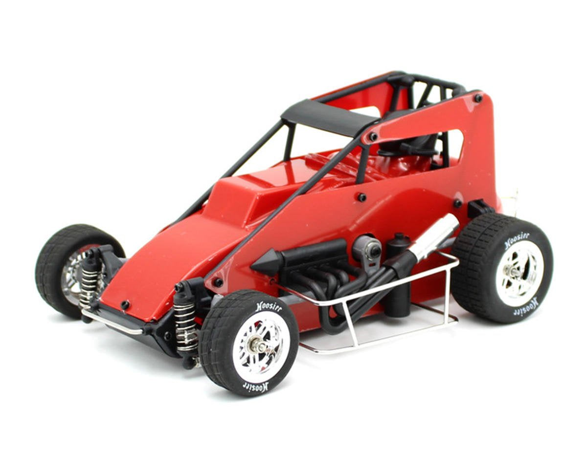 1RC1105 1RC Racing Midget 4.0 1/18 Brushless RTR 2WD Oval Racer (Red)