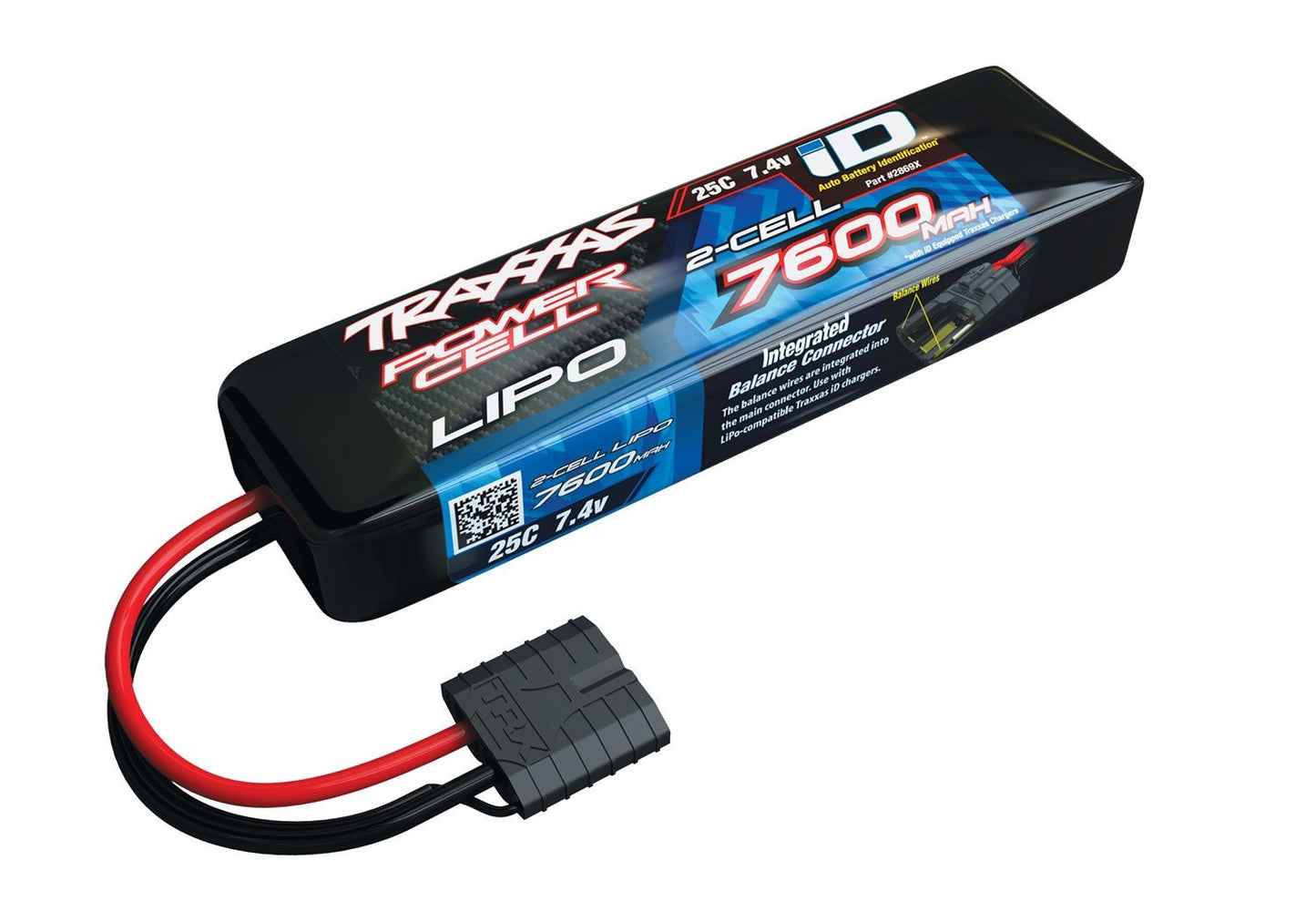 TRA2869X 7600 mAh 7.4 Volt 2-Cell LiPo Battery