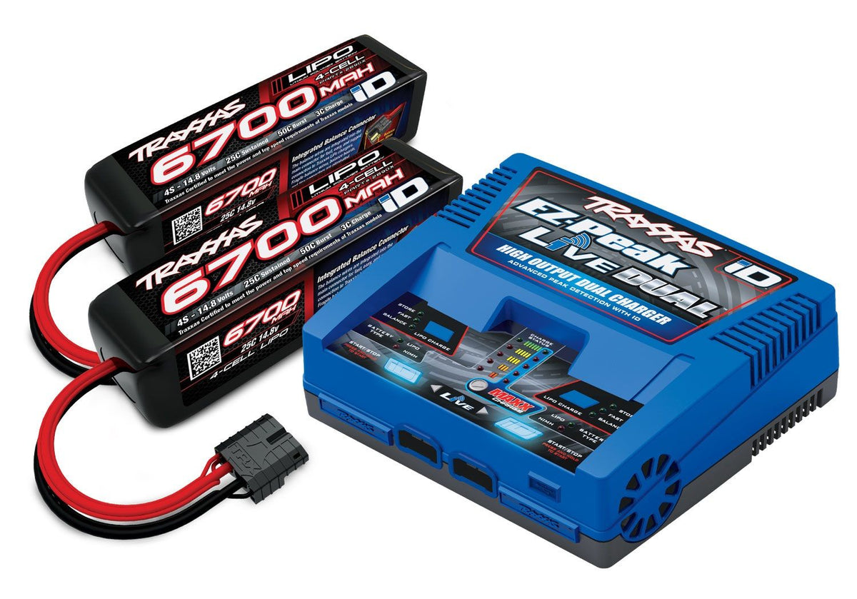 TRA2997 Dual 4s LiPo Completer w/ EZ-Peak Live Dual Charger