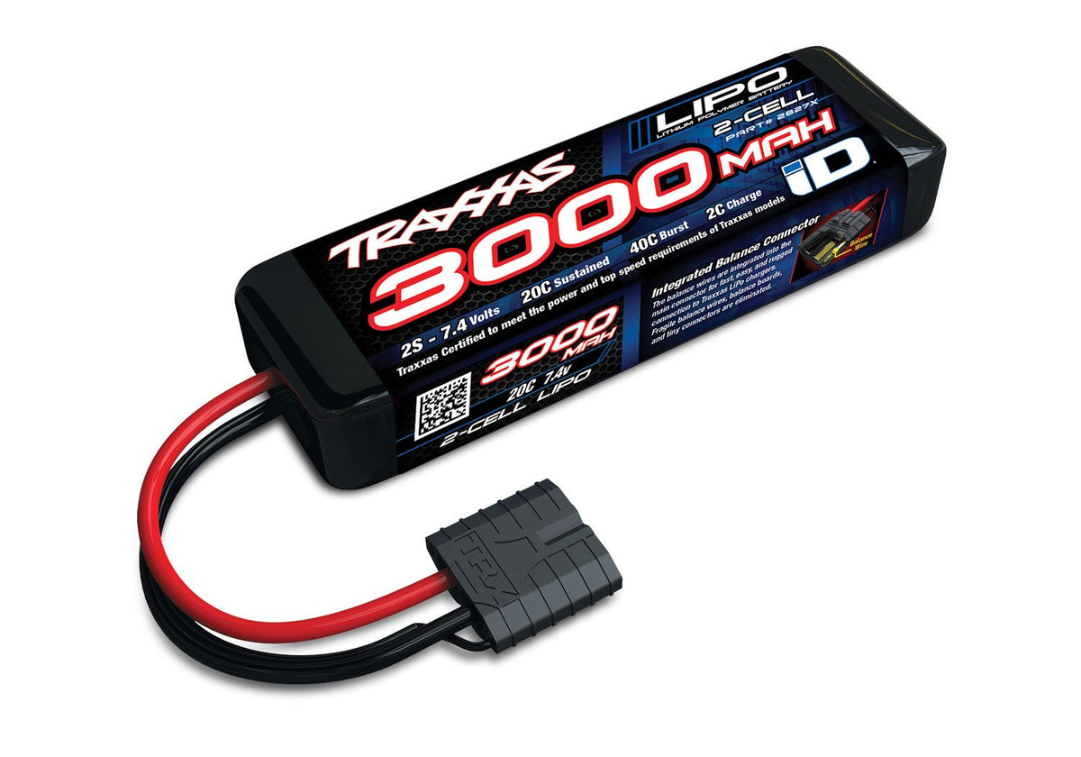 TRA-2827X 3000 mAh 7.4 Volt 2-Cell LiPo Battery