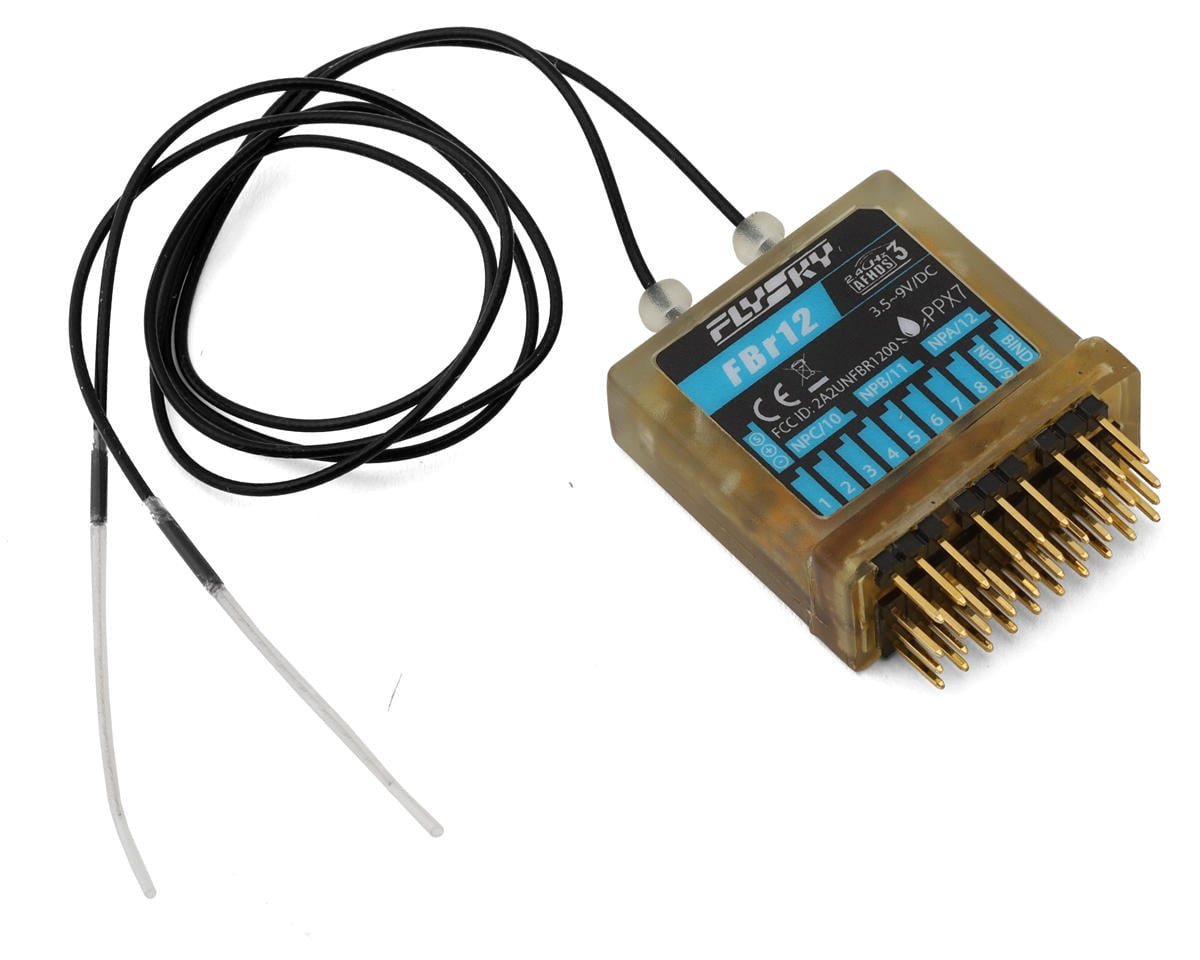 FSY-FBR12 Flysky FBr12 12-Channel AFHDS3 2.4GHz ISM PPX7 Waterproof Marine Receiver