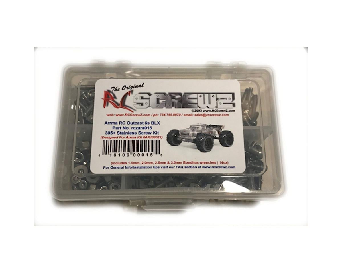 RCZARA015 RC Screwz Arrma Outcast 6S BLX Stainless Steel Screw Kit