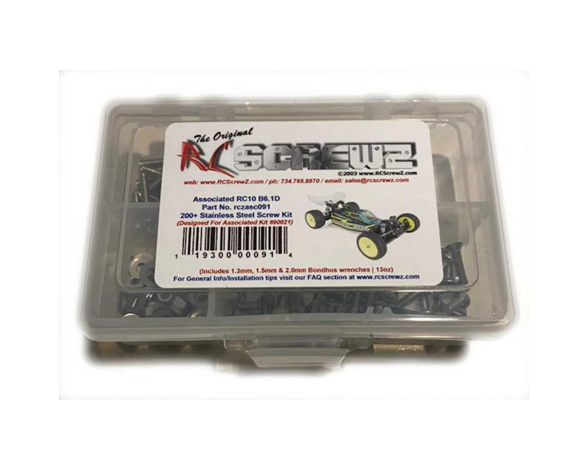 RCZASC091 RC Screwz Associated RC10B6.1D Stainless Steel Screw Kit
