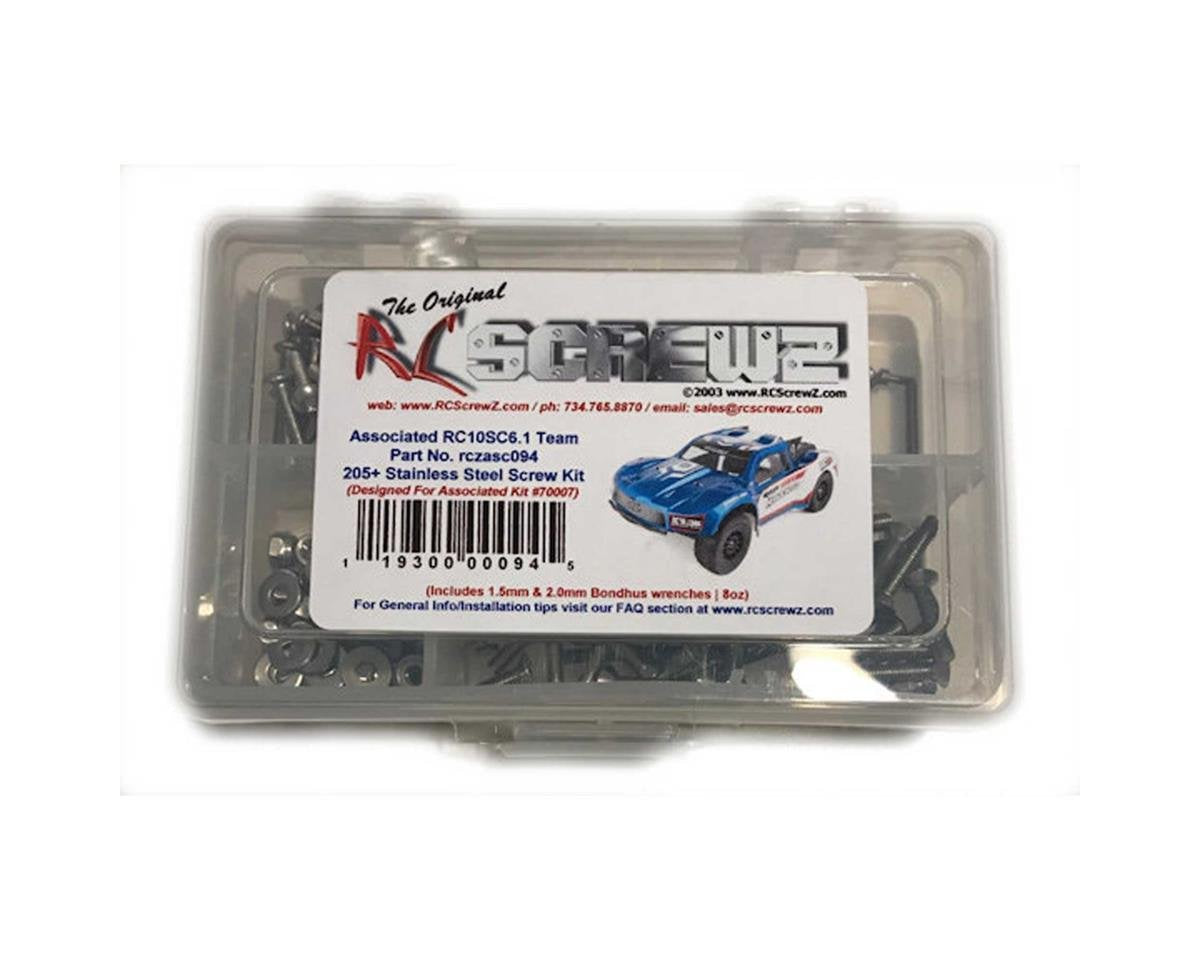 RCZASC094 RC Screwz Associated RC10SC6.1 Stainless Steel Screw Kit