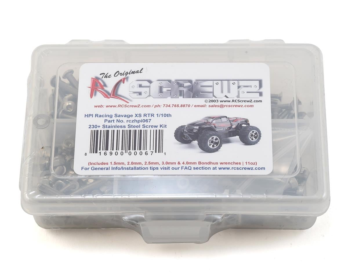 RCZHPI067 RC Screwz HPI Racing Savage XS Stainless Steel Screw Kit