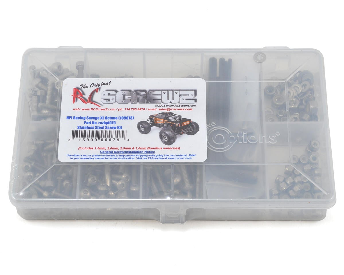 RCZHPI079 RC Screwz HPI Racing Savage XL Octane Stainless St