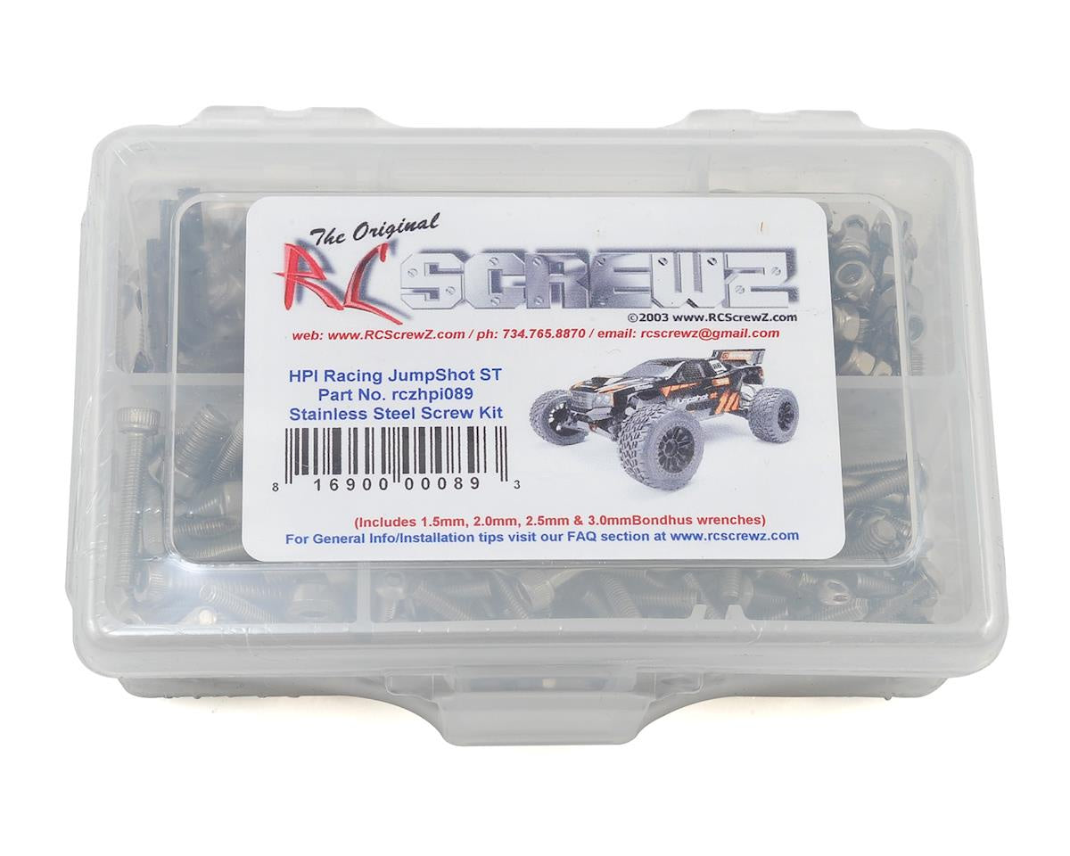 RCZHPI089 RC Screwz HPI Racing Jumpshot ST Flux Stainless Steel Screw Kit