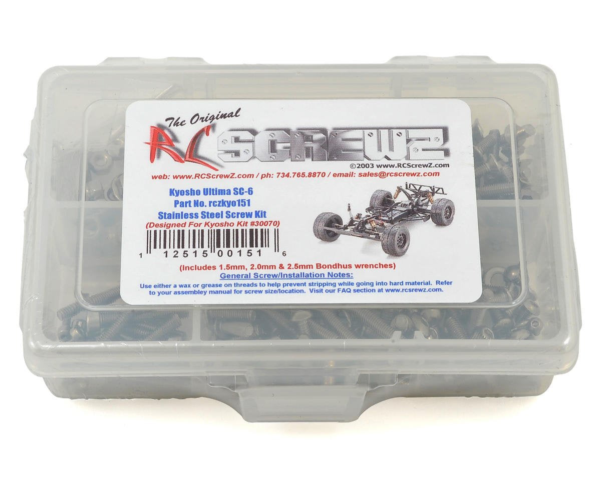 RCZKYO151 RC Screwz Kyosho Ultima SC6 Stainless Steel Screw Kit