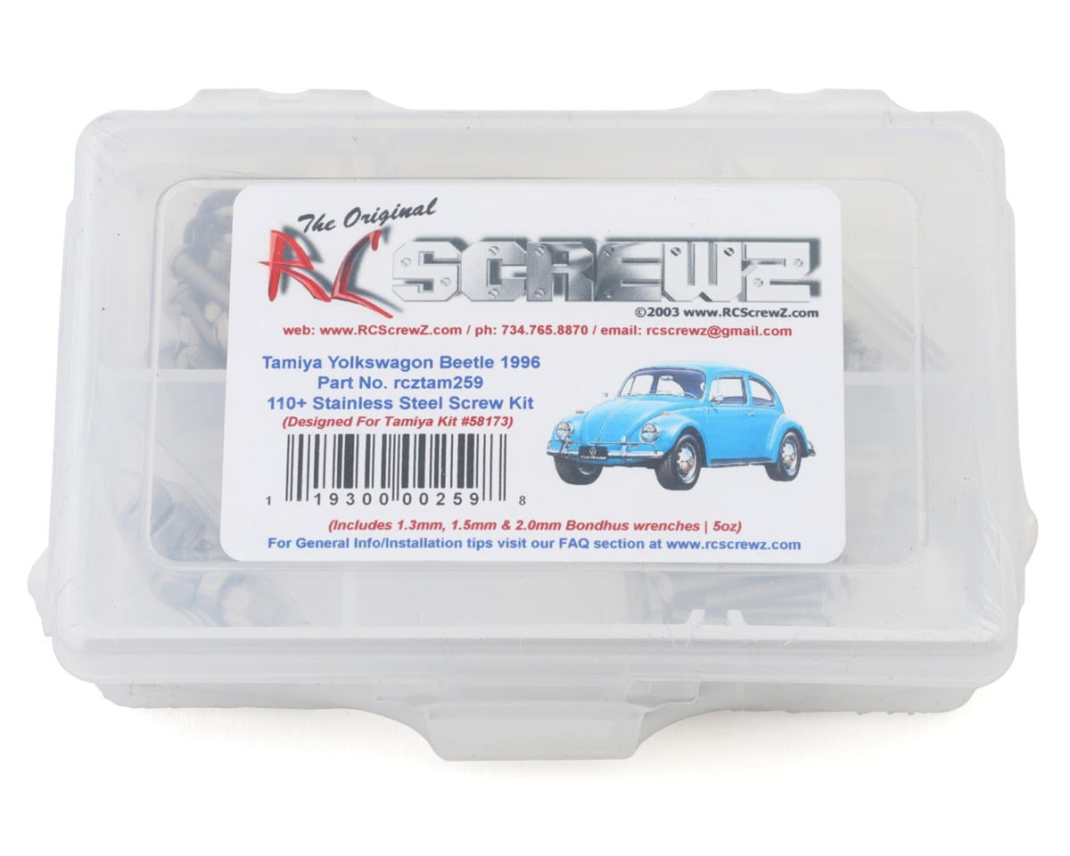 RCZTAM259 RC Screwz Tamiya Volkswagon Beetle 1996 Stainless Steel Screw Kit