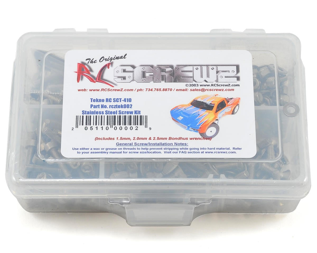 RCZTEK002 RC Screwz Tekno RC SCT-410 (TKR5500) Stainless Steel Screw Kit