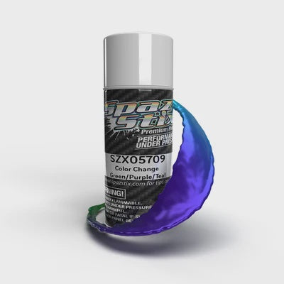 Color Change Aerosol Paint, Green/Purple/Teal, 3.5oz Can