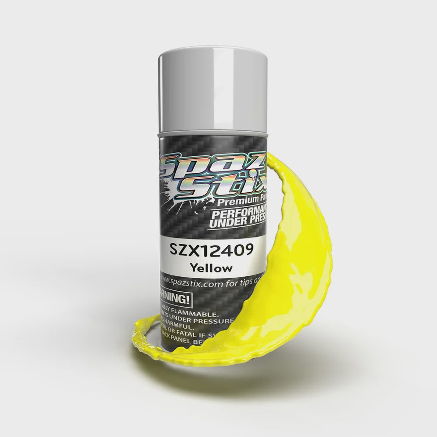 Solid Yellow Aerosol Paint, 3.5oz Can