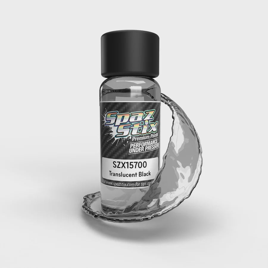 Translucent Black Airbrush Ready Paint, for Window Tint/Drop Shadows, 2oz Bottle