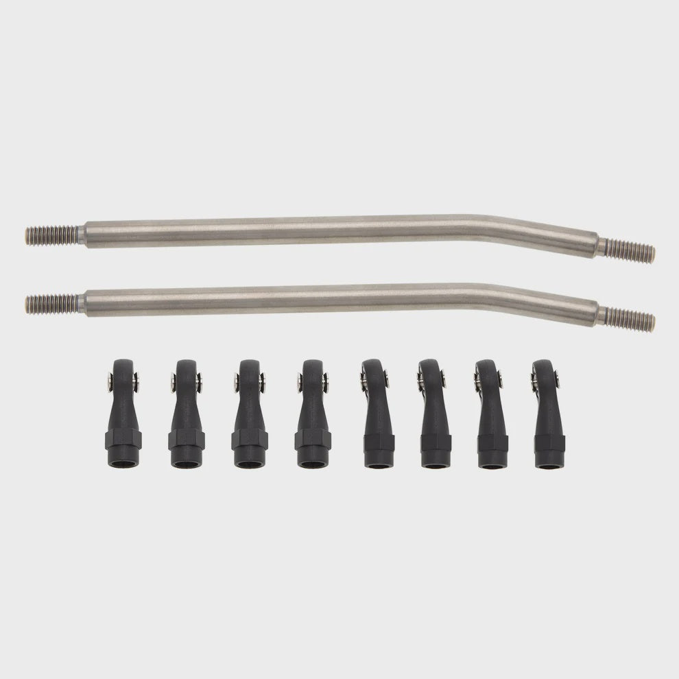SCX10-02-110mm-Titanium MEUS Racing TRX4 SCX10 Titanium Link Rod Linkage Kit for Traxxas TRX-4/Axial SCX10/Tamiya CCO1/Redcat Gen18