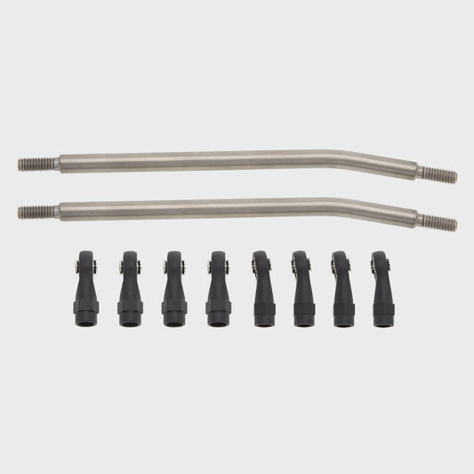 SCX10-02-110mm-Titanium MEUS Racing TRX4 SCX10 Titanium Link Rod Linkage Kit for Traxxas TRX-4/Axial SCX10/Tamiya CCO1/Redcat Gen18
