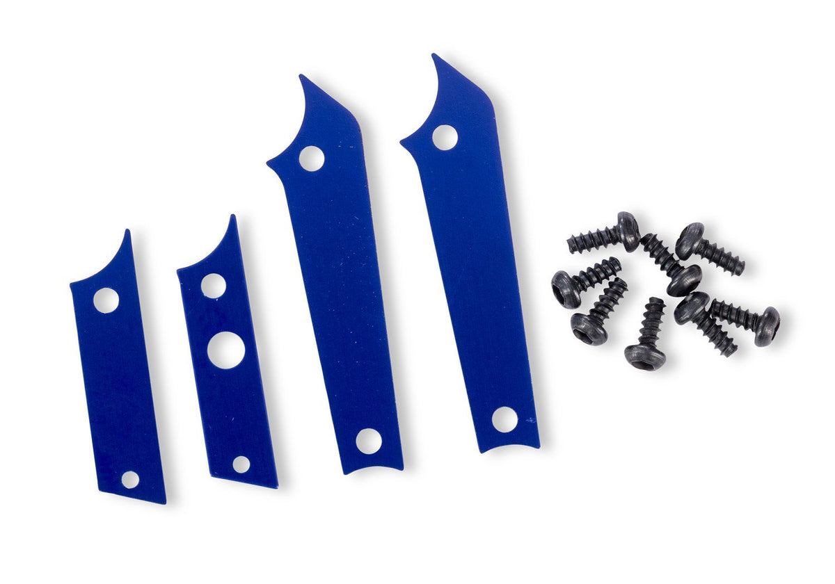 TRA-12016-BLUE TXC-4M Blue Aluminum Chassis Panel Insert Set