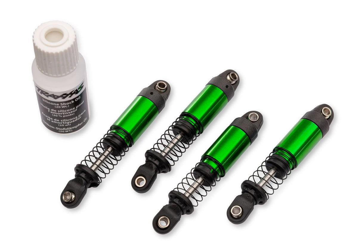 TRA-12060-GRN Green Aluminum GTM Pro Shocks with Springs (4)