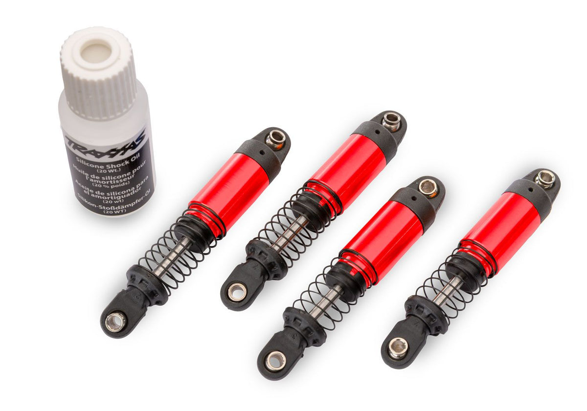 TRA-12060-RED Red Aluminum GTM Pro Shocks with Springs (4)