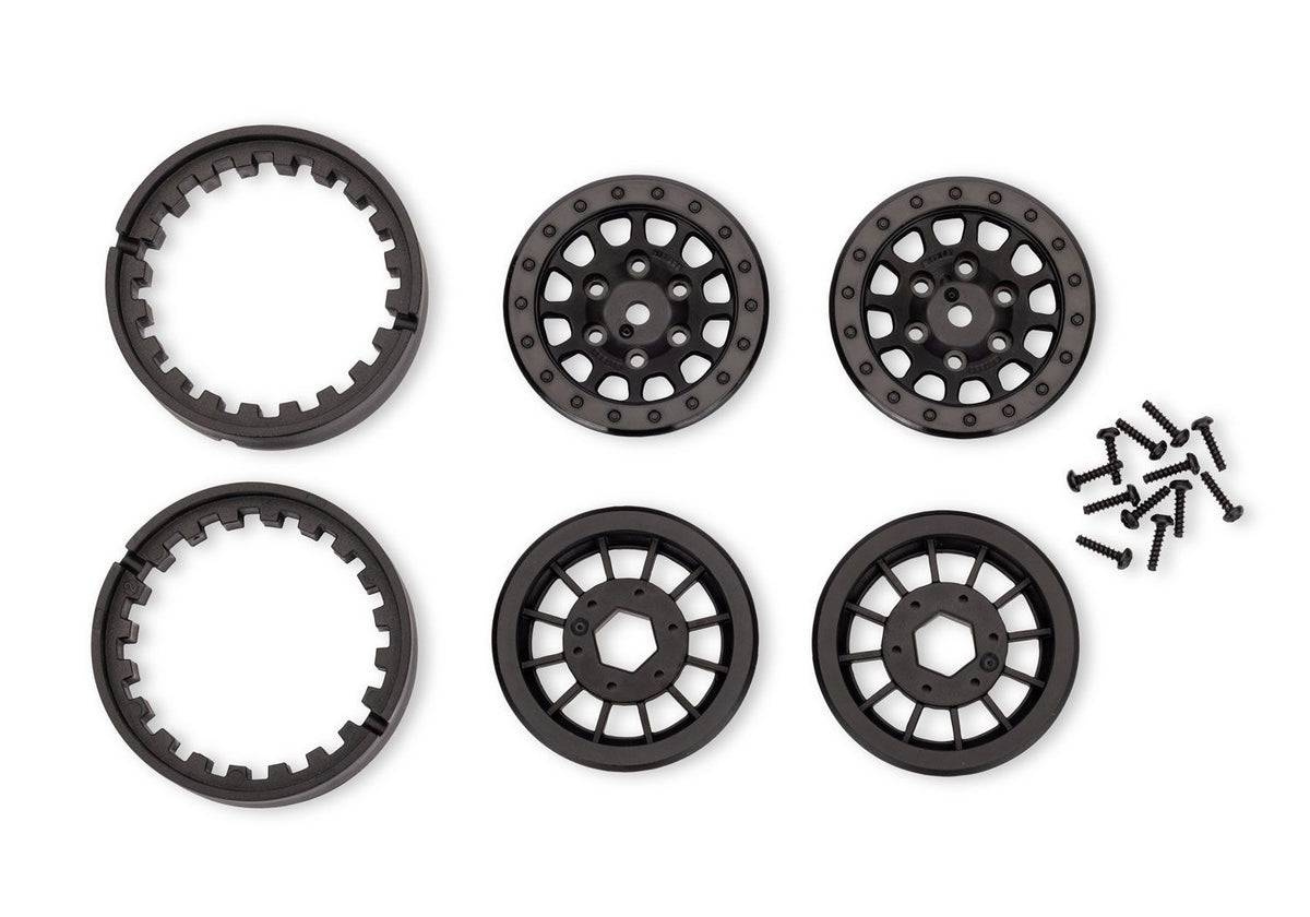 TRA-12071 Black 1.3" Method Race Beadlock Wheels (2)