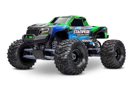 TRA-136454-4-GRN Stampede 2WD Brushless