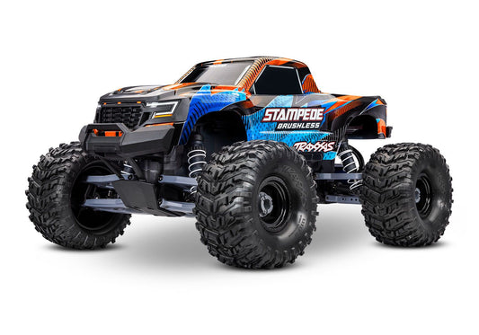 TRA-136454-4-ORNG Stampede 2WD Brushless