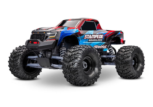 TRA-136454-4-RED Stampede 2WD Brushless