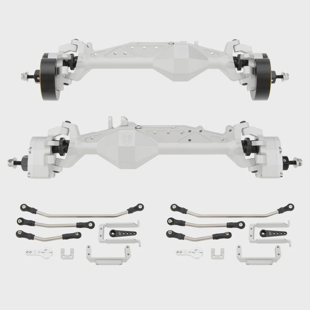 MEUS Racing CHEAT CODE Capra 1.9 Isokinetic Axles Kit for Axial Capra 1.9 UTB and DIY SCX10 SCX10 II Upgrades Parts Silver