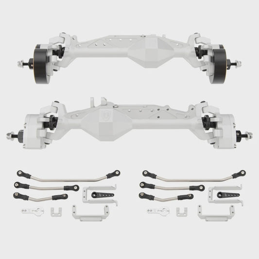 MEUS Racing CHEAT CODE Capra 1.9 Isokinetic Axles Kit for Axial Capra 1.9 UTB and DIY SCX10 SCX10 II Upgrades Parts Silver