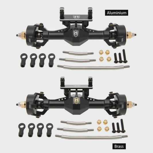 MEUS Racing Isokinetic 3-Section CVD Front and Rear Axles Maximum Steering Angle 52° Wider +5MM for TRX4M Upgrade 1/18 RC Crawler Car