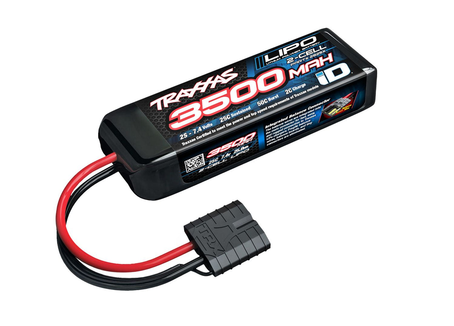 TRA2825X 3500 mAh 7.4 Volt 2-Cell LiPo Battery