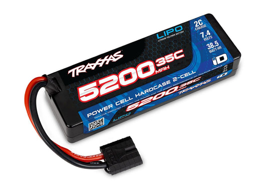 TRA2844R 5200 mAh 7.4 Volt 2-Cell Hard Case LiPo Battery
