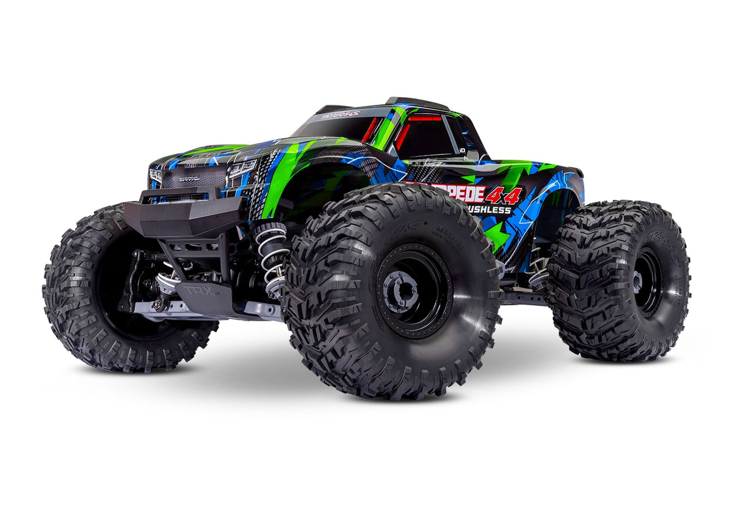 TRA-67454-GRN  Stampede 4X4 Brushless (GREEN)