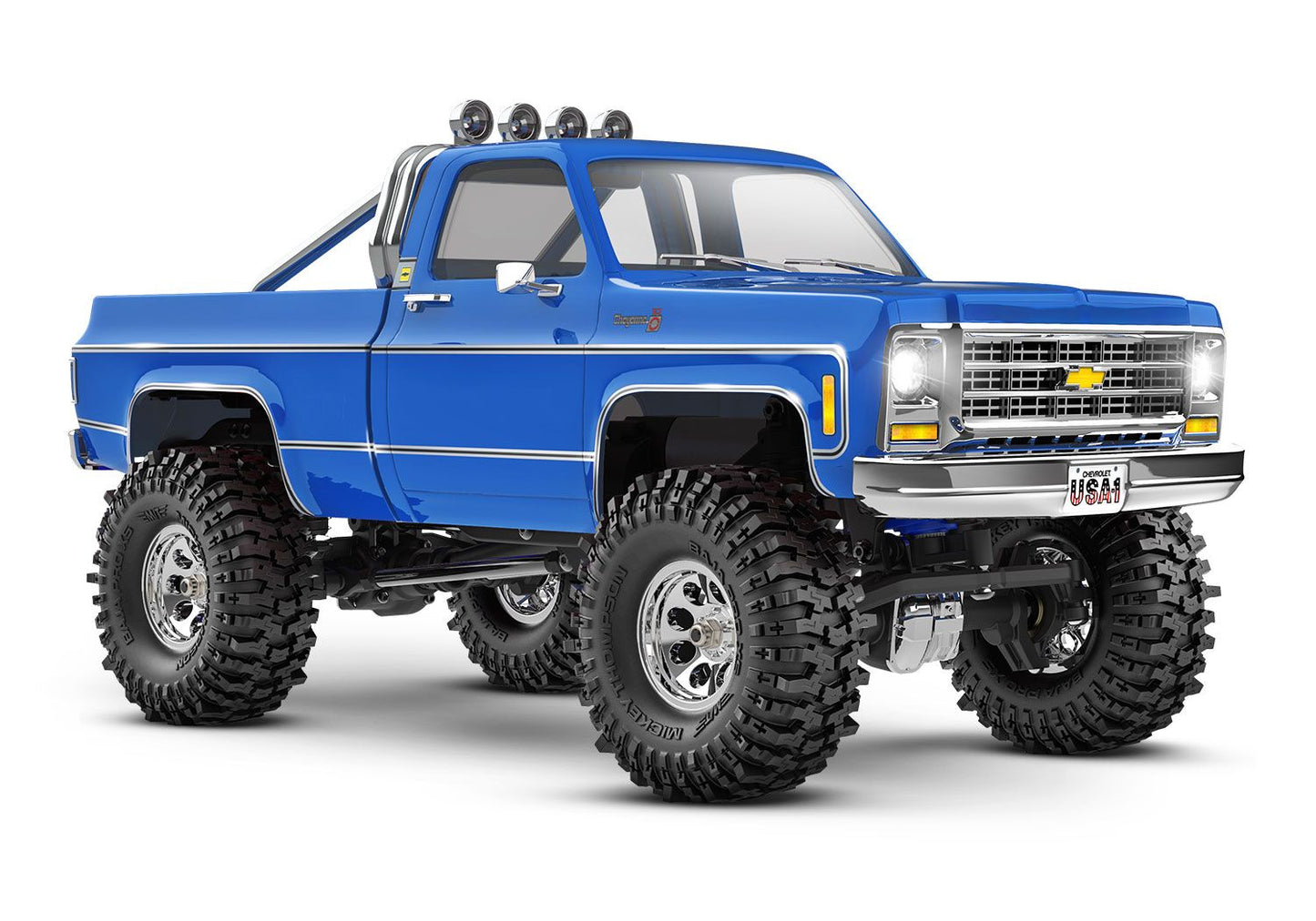 TRA97064-1-BLUE TRX-4M Chevrolet K10 High Trail Edition
