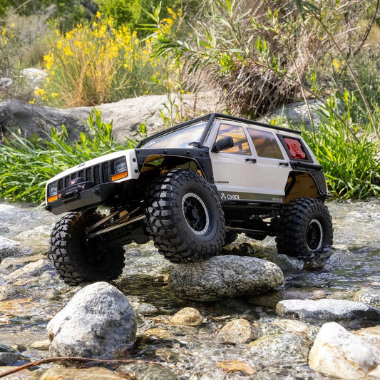 1/10 SCX10 III Jeep Cherokee XJ 4X4 RTR Brushed Rock Crawler, White