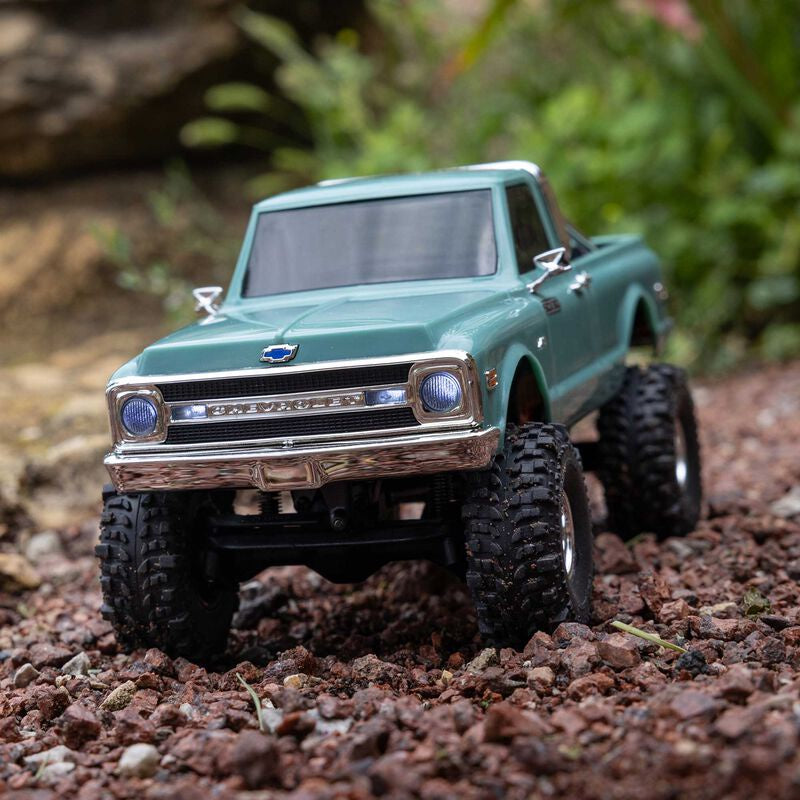 1/30 SCX30 Chevrolet K10 4X4 RTR Brushed Rock Crawler (Battery & Charger Included), Green