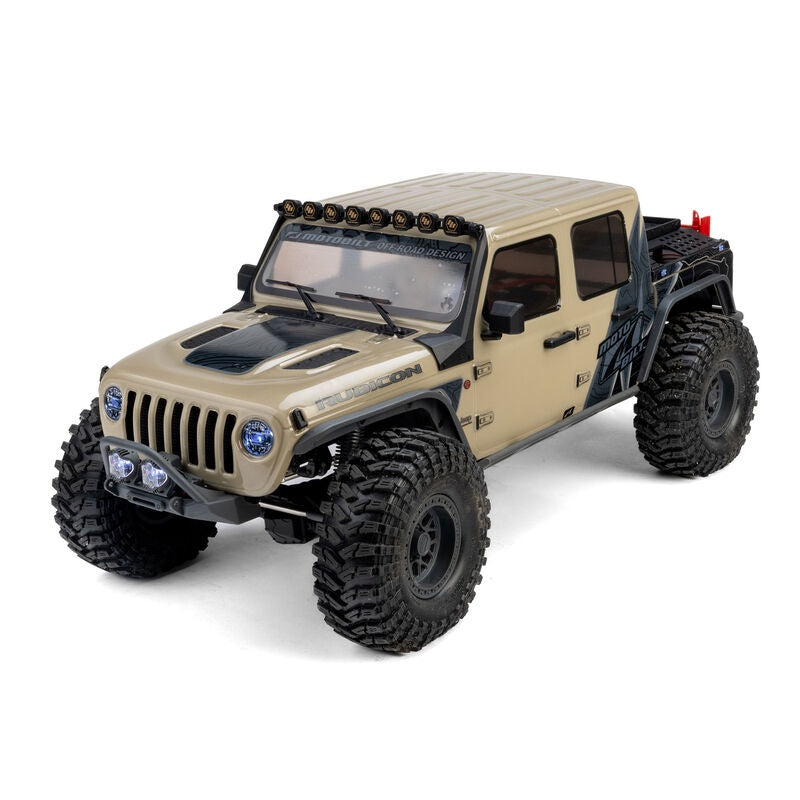 1/10 Axial SCX10 III Jeep JT Gladiator 4X4 RTR Brushed Rock Crawler, Brown