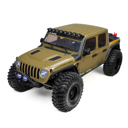 1/10 Axial SCX10 III Jeep JT Gladiator 4X4 RTR Brushed Rock Crawler, Green
