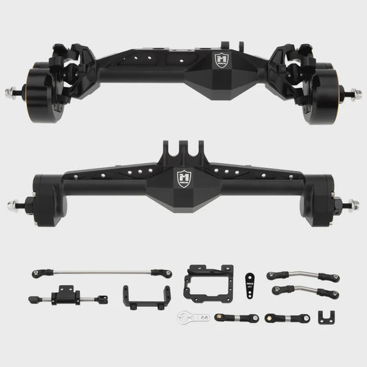 MEUS Racing CHEAT CODE V2 Capra 1.9 Isokinetic Portal Axles for 1/10 Axial Capra 1.9 & DIY SCX10 SCX10 II(BLACK)