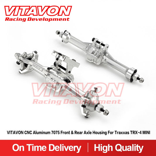 VITAVON CNC Aluminum 7075 Front & Rear Axle Kit For Traxxas TRX-4 MINI 1:18 - Vitavon