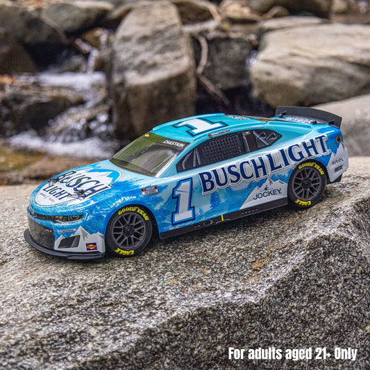 LOS1122501 1/12 NASCAR RC Race Car Ross Chastain No. 1 2025 Busch Light Chevrolet ZL1 2S AWD RTR Brushed On-Road (Battery & Charger Included),  Blue