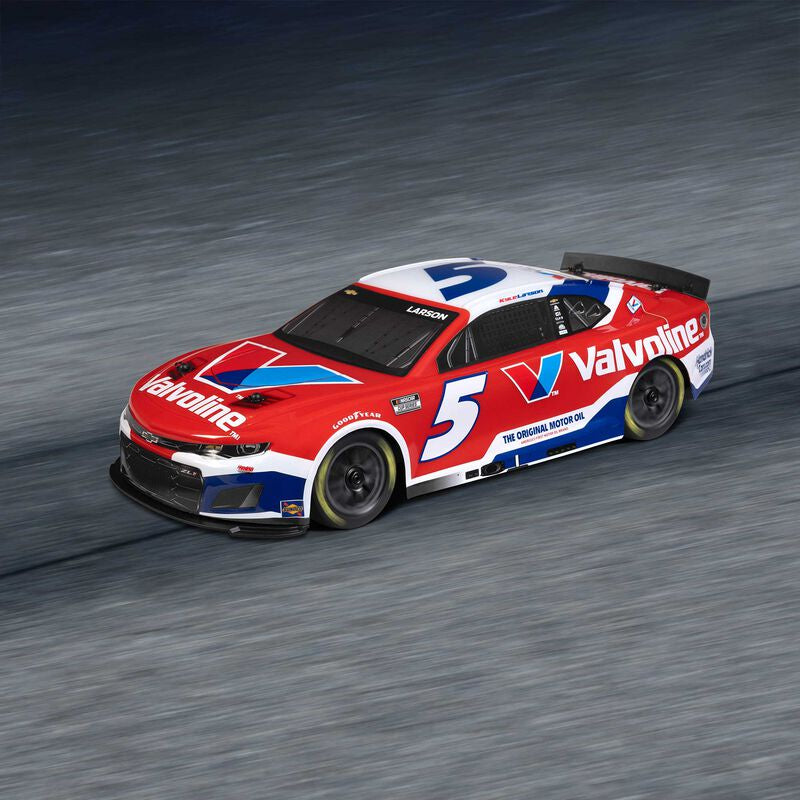 LOS1122505 1/12 NASCAR RC Race Car Kyle Larson No. 5 2025 Valvoline Chevrolet ZL1 2S AWD RTR Brushed On-Road (Battery & Charger Included), Red