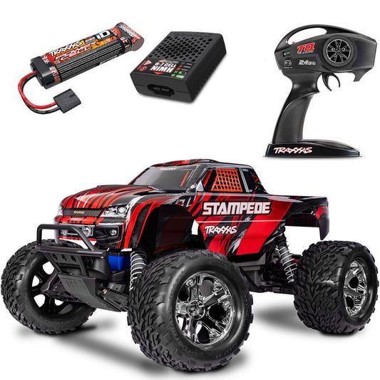 TRA-36254-8-RED Stampede 2WD XL-5 w/Battery