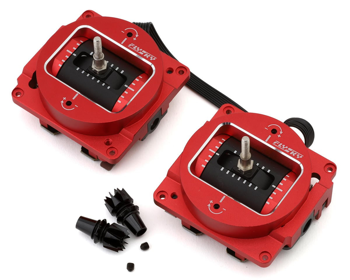 FSY-HAS Flysky Aluminum Hall Gimbal Set (Red) (PL18/NV14)