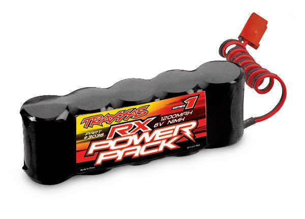 TRA-3036 1200 mAh 6 Volt 5-Cell NiMH Receiver Battery