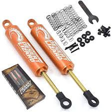 Yeah Racing Aluminum Desert Lizard Two Stage Internal Spring Shocks (Orange) (2) (90mm)
