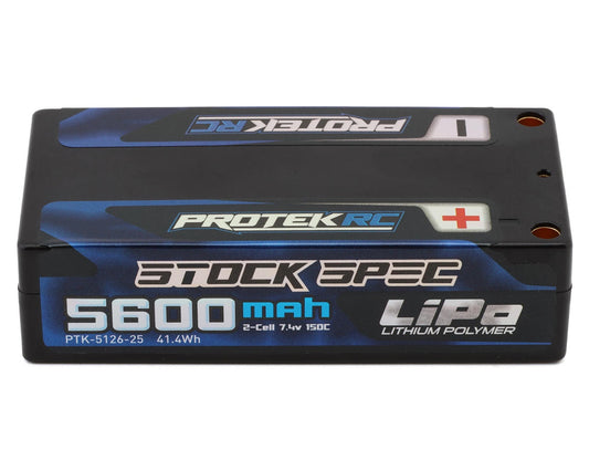 PTK-5126-25 ProTek RC 2S 150C Low IR Si-Graphene "Stock Spec" Shorty LiPo Battery