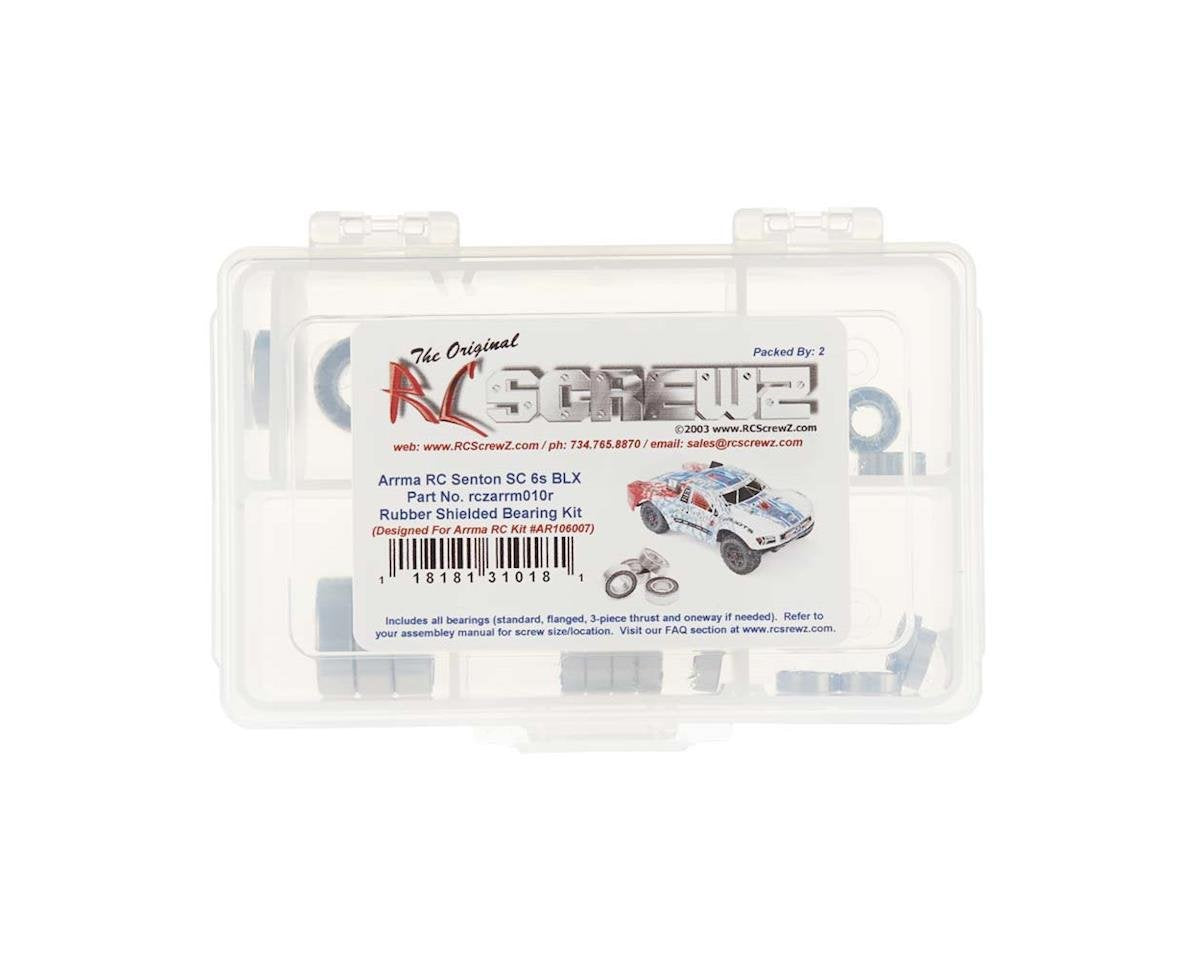 RCZARA010R RC Screwz Arrma Senton 6S BLX Rubber Shielded Bearing Kit